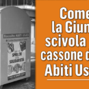 Come la Giunta scivola nel cassone degli abiti usati